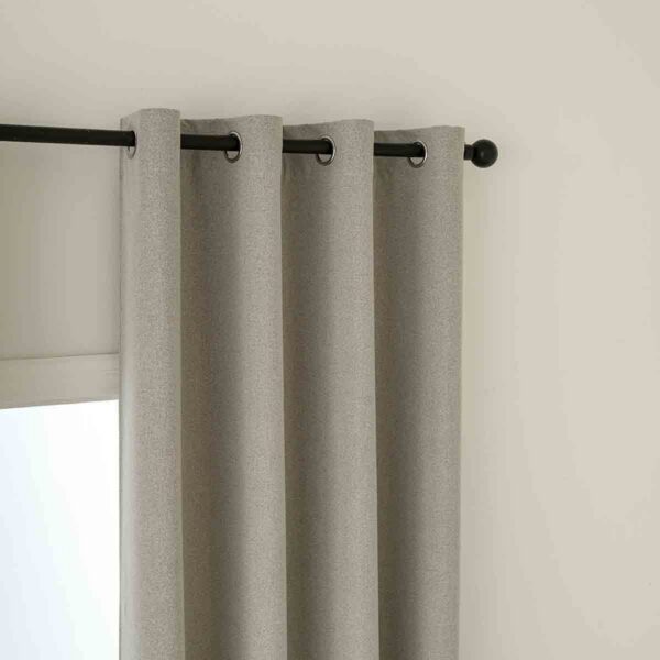 8446-s5 Beauty Home Κουρτίνα Full Blackout σκίασης με 8 κρίκους Total Art 8446 140x270 Άμμου