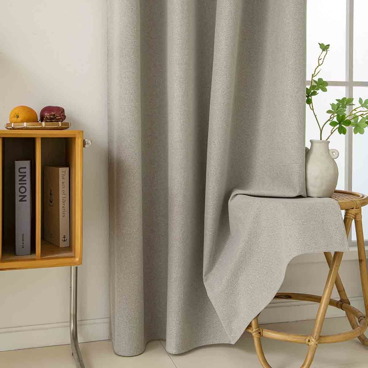 8446-s8 Beauty Home Κουρτίνα Full Blackout σκίασης με 8 κρίκους Total Art 8446 140x270 Άμμου