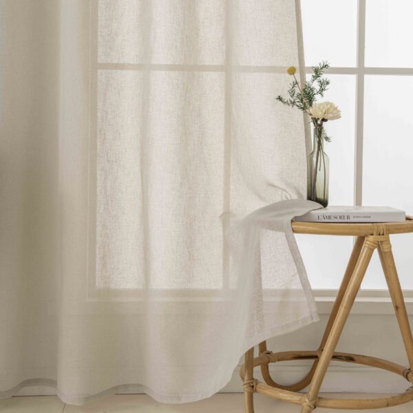 8447-s11-scaled Beauty Home Κουρτίνα γάζα μονόχρωμη με 8 μεταλλικούς κρίκους Fit Art 8447 140x270 Μπεζ