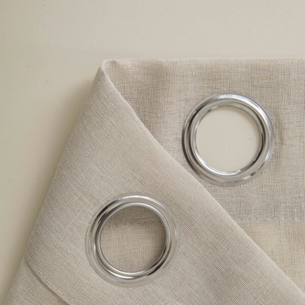 8447-s12-scaled Beauty Home Κουρτίνα γάζα μονόχρωμη με 8 μεταλλικούς κρίκους Fit Art 8447 140x270 Μπεζ