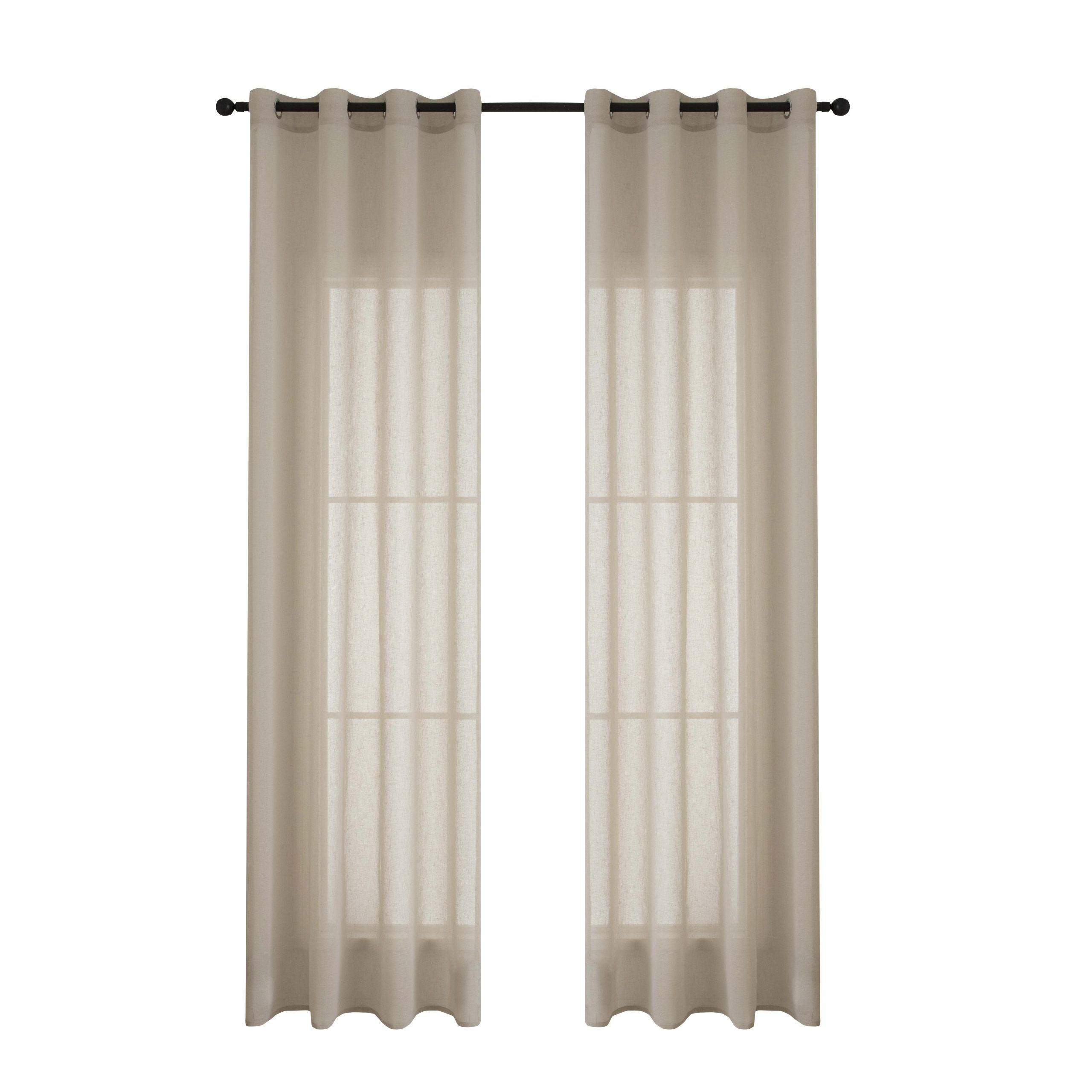 8447-s17-scaled Beauty Home Κουρτίνα γάζα μονόχρωμη με 8 μεταλλικούς κρίκους Fit Art 8447 140x270 Μπεζ