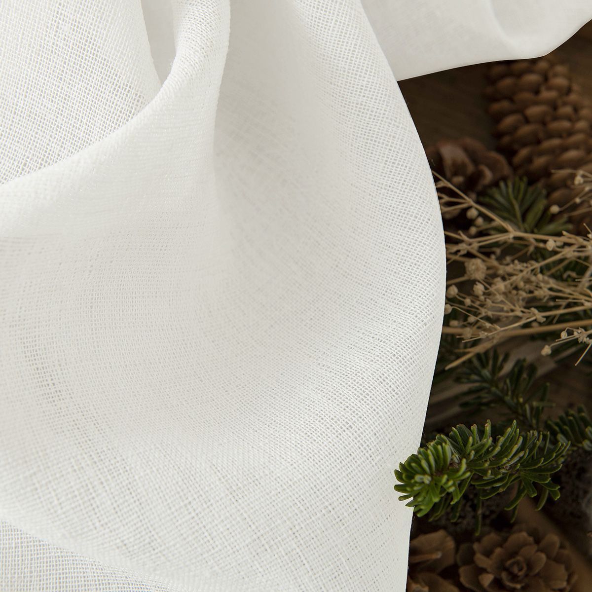 8447_ecru_15 Beauty Home Κουρτίνα γάζα μονόχρωμη με 8 μεταλλικούς κρίκους Fit Art 8447 140x270 Εκρού