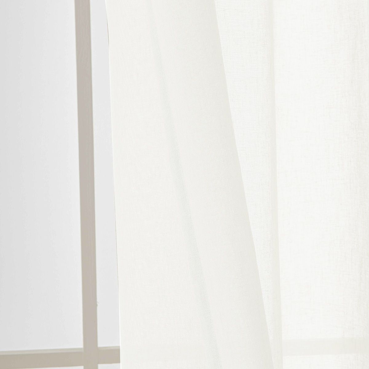 8447_ecru_7 Beauty Home Κουρτίνα γάζα μονόχρωμη με 8 μεταλλικούς κρίκους Fit Art 8447 140x270 Εκρού