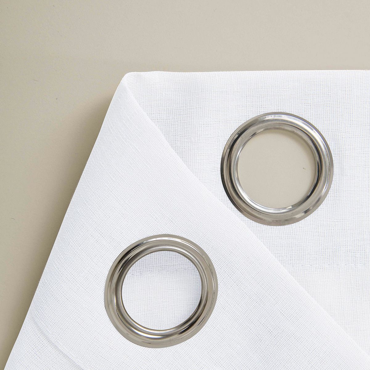 8447_white_12 Beauty Home Κουρτίνα γάζα μονόχρωμη με 8 μεταλλικούς κρίκους Fit Art 8447 140x270 Λευκό