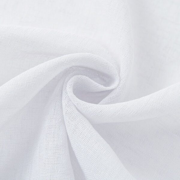 8447_white_13 Beauty Home Κουρτίνα γάζα μονόχρωμη με 8 μεταλλικούς κρίκους Fit Art 8447 140x270 Λευκό