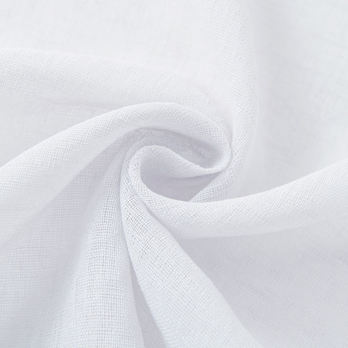 8447_white_13 Beauty Home Κουρτίνα γάζα μονόχρωμη με 8 μεταλλικούς κρίκους Fit Art 8447 140x270 Λευκό