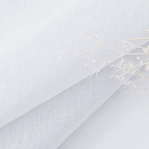 8447_white_14 Beauty Home Κουρτίνα γάζα μονόχρωμη με 8 μεταλλικούς κρίκους Fit Art 8447 140x270 Λευκό