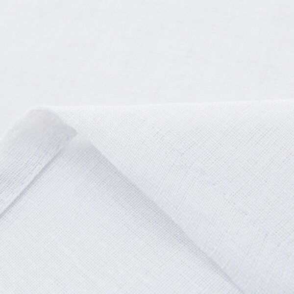 8447_white_16 Beauty Home Κουρτίνα γάζα μονόχρωμη με 8 μεταλλικούς κρίκους Fit Art 8447 140x270 Λευκό