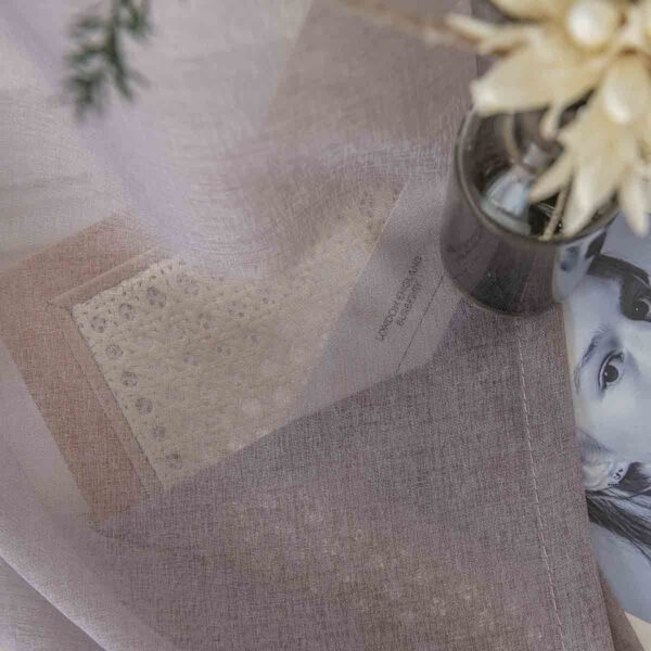 Beauty Home Ύφασμα κουρτίνας με το μέτρο γάζα Sharp Art 8448 Φ300 Αμέθυστος