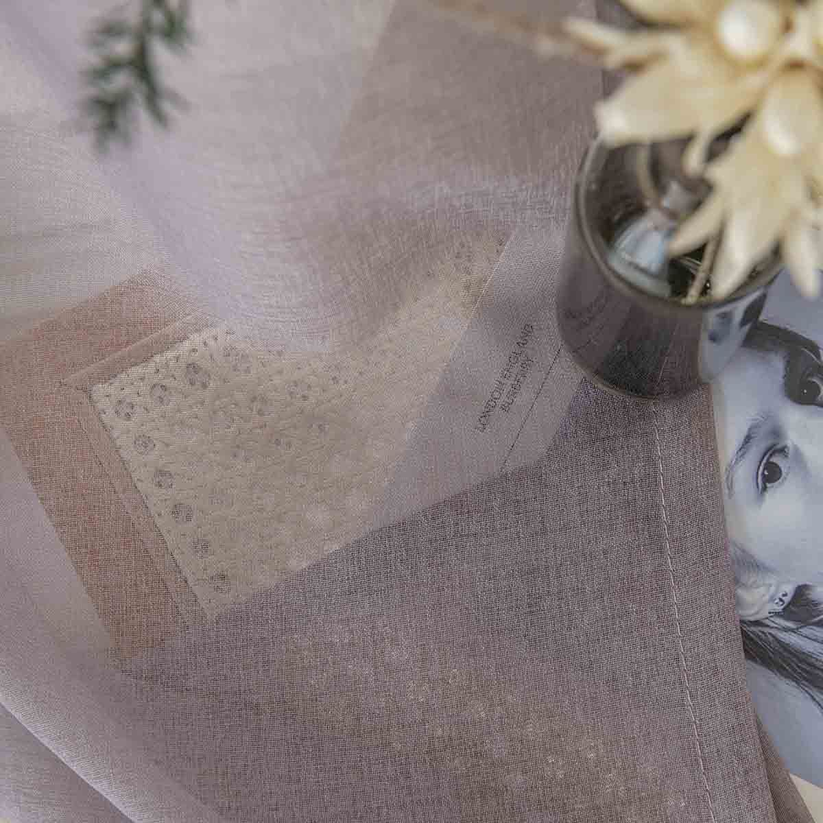 Beauty Home Ύφασμα κουρτίνας με το μέτρο γάζα Sharp Art 8448 Φ300 Αμέθυστος