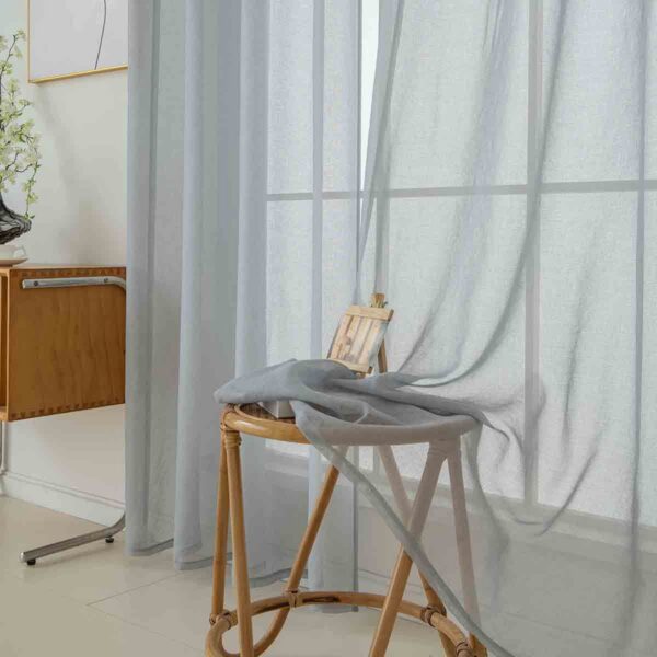 Beauty Home Ύφασμα κουρτίνας με το μέτρο γάζα Sharp Art 8448 Φ300 Γκρι