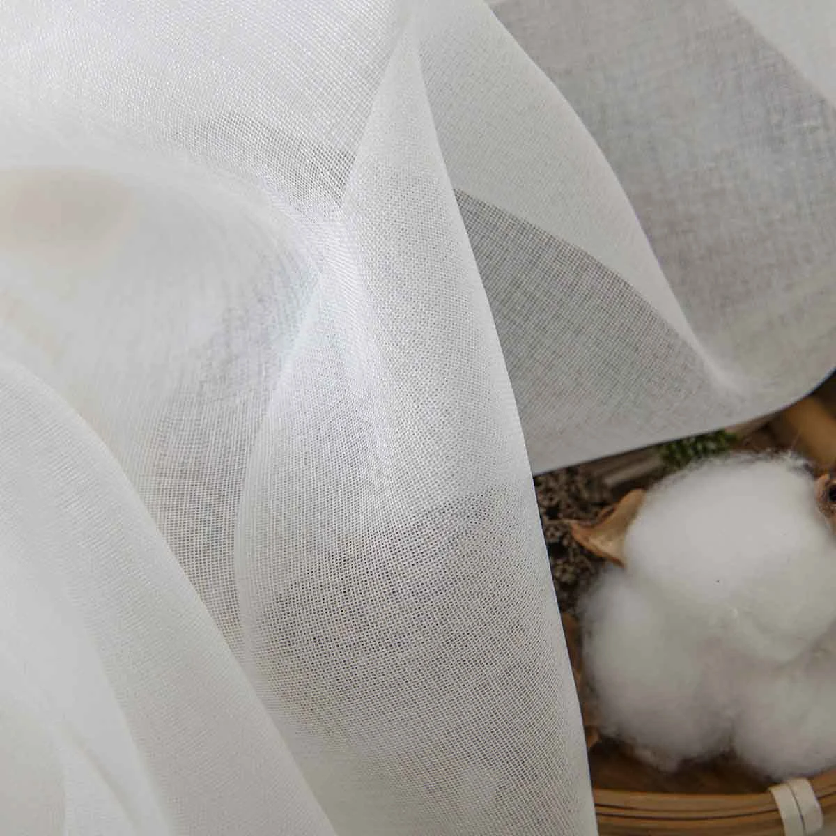 Beauty Home Ύφασμα κουρτίνας με το μέτρο γάζα Sharp Art 8448 Φ300 Εκρού