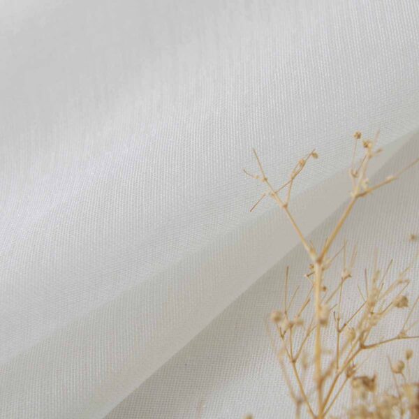 Beauty Home Κουρτίνα γάζα μονόχρωμη με 8 μεταλλικούς κρίκους Sharp Art 8448 140x270 Εκρού