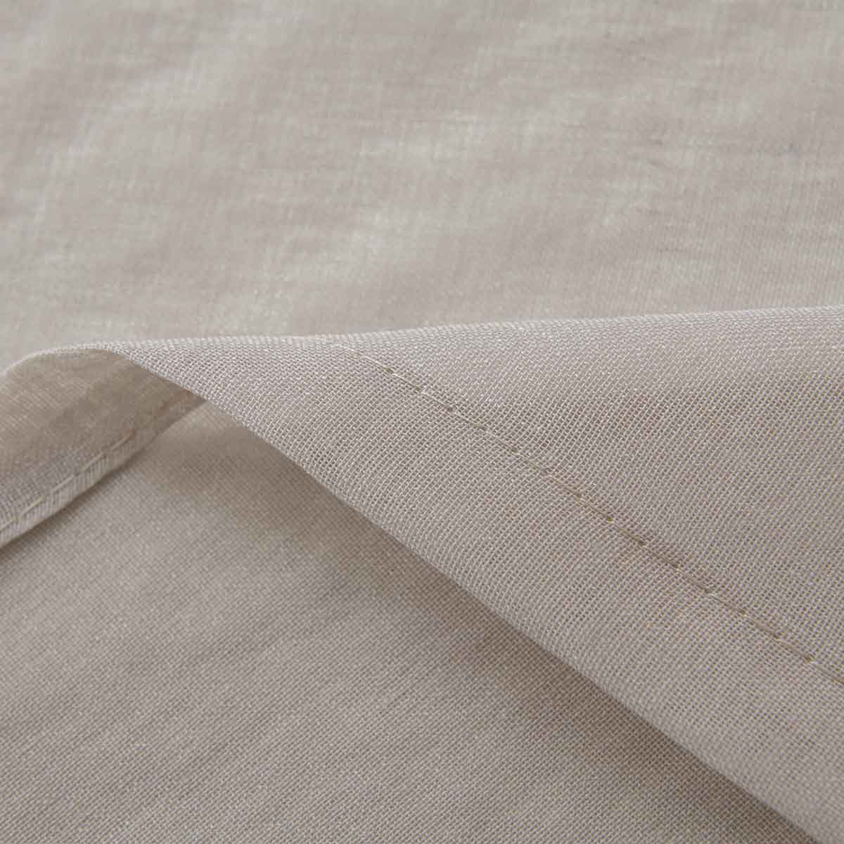 8448-s13 Beauty Home Κουρτίνα γάζα μονόχρωμη με 8 μεταλλικούς κρίκους Sharp Art 8448 140x270 Άμμου