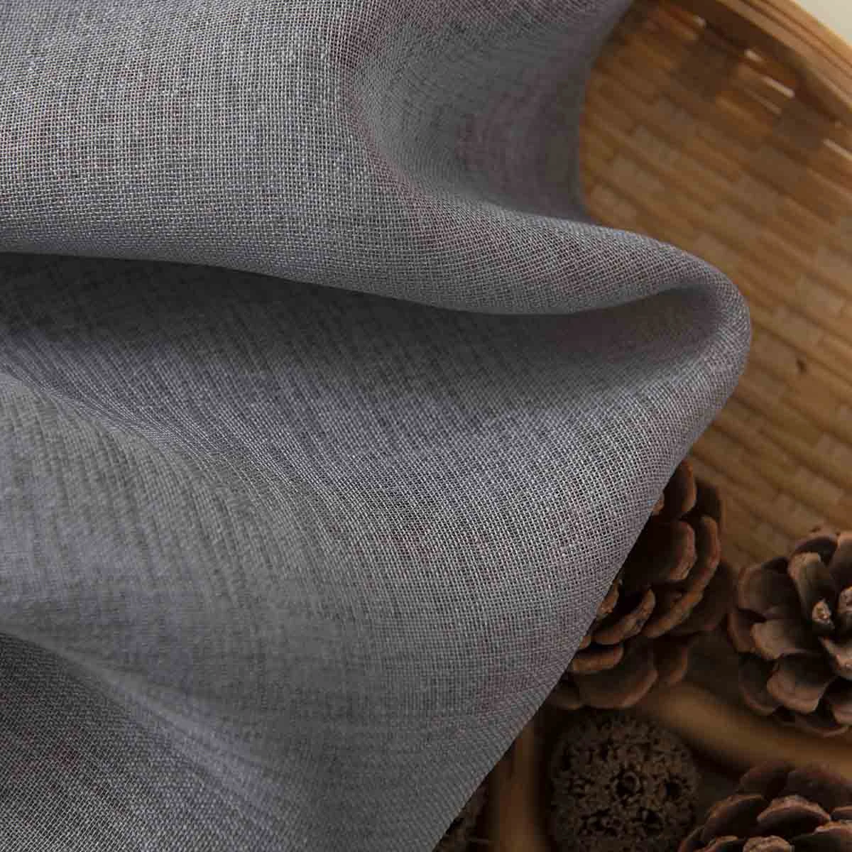 Beauty Home Ύφασμα κουρτίνας με το μέτρο γάζα Sharp Art 8448 Φ300 Άνθρακί