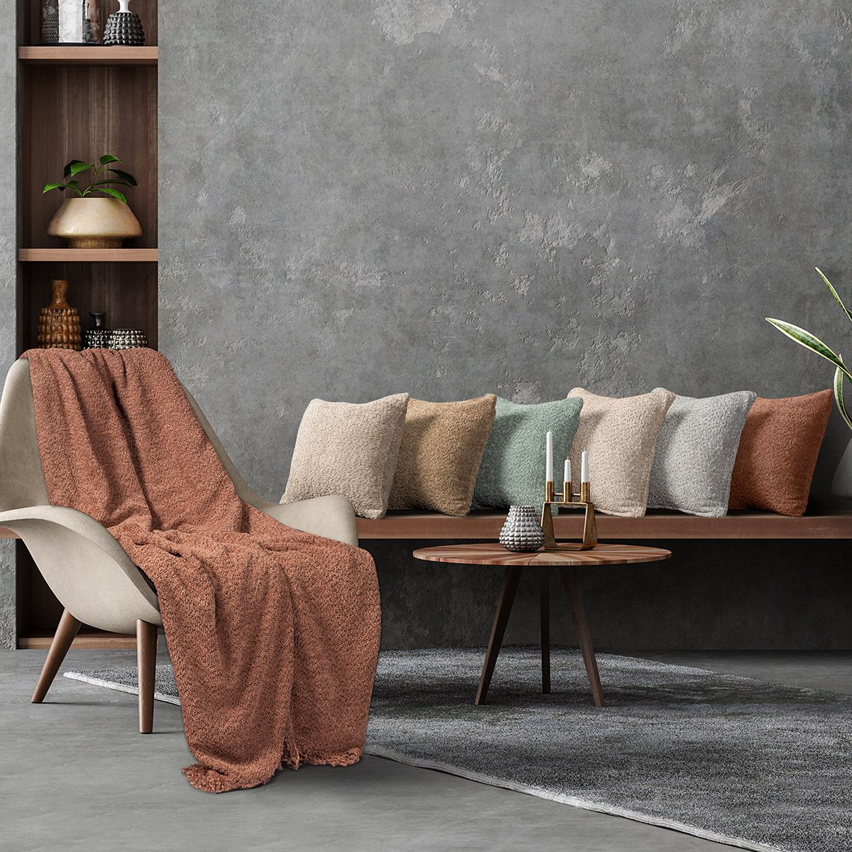 Beauty Home Ριχτάρι Μονοθέσιο Lamb Art 8570 180x160 Ροζ