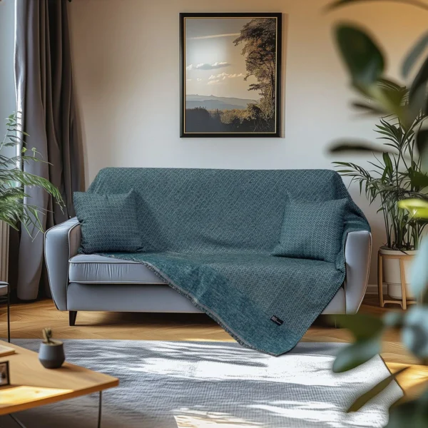 Beauty Home Ριχτάρια σετ 3τμχ Art 8638 (170x170+170x240+170x290) Πετρόλ