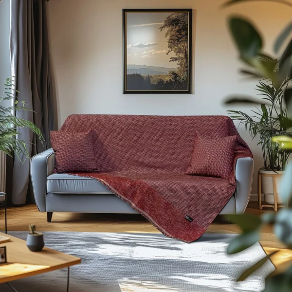 8639 Beauty Home Ριχτάρια σετ 2τμχ Art 8639 (170x240+170x290) Κόκκινο