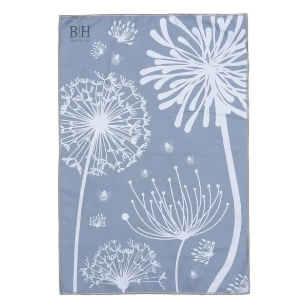 8654 Beauty Home Πετσέτα κουζίνας διπλής όψης Microfiber Art 8654 40x60 Γκρι