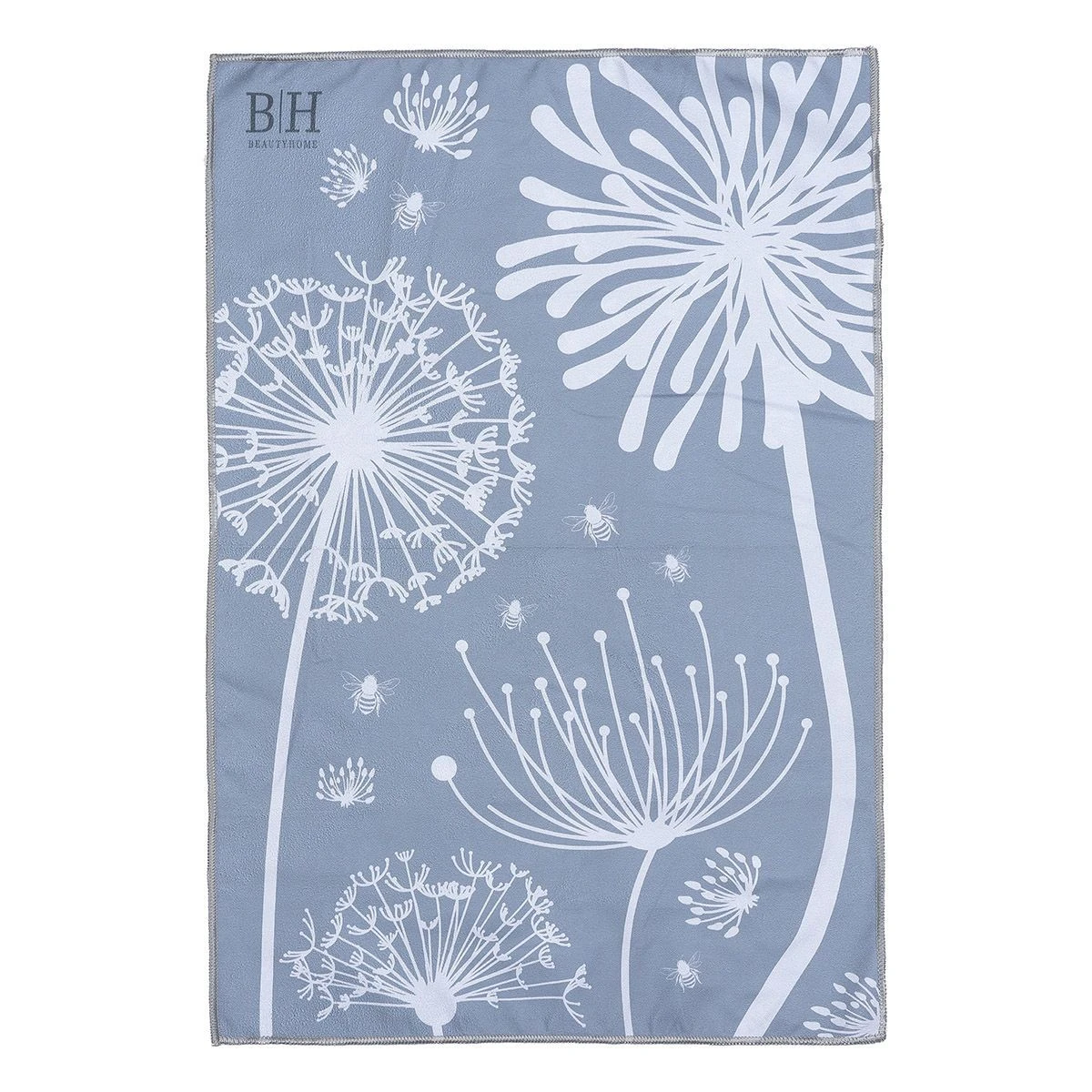 8654 Beauty Home Πετσέτα κουζίνας διπλής όψης Microfiber Art 8654 40x60 Γκρι