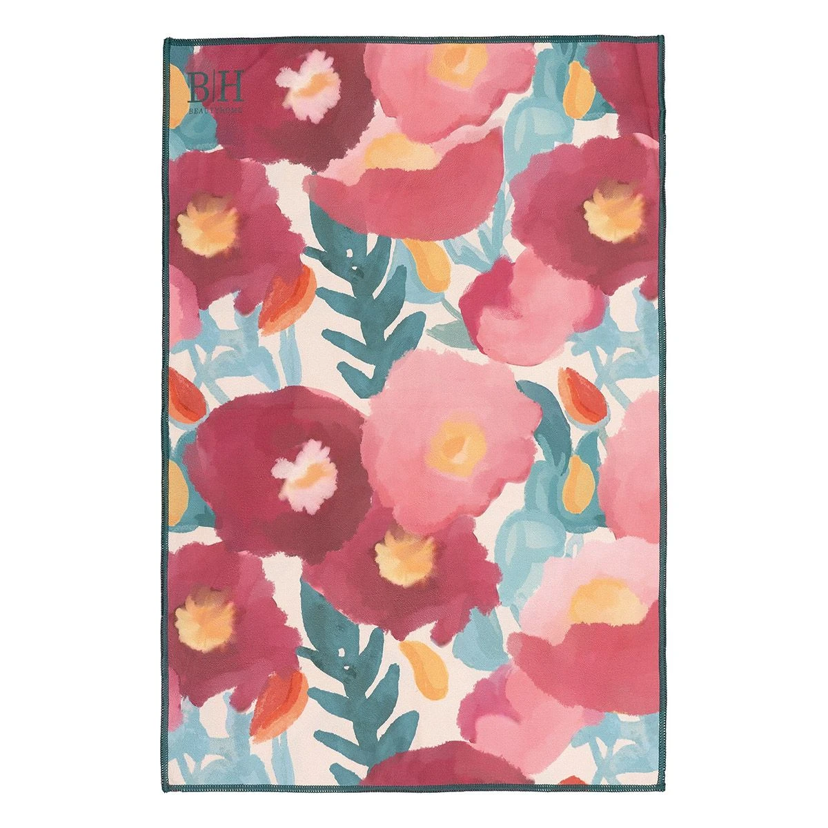 8661 Beauty Home Πετσέτα κουζίνας διπλής όψης Microfiber Art 8661 40x60 Ροζ,Πράσινο