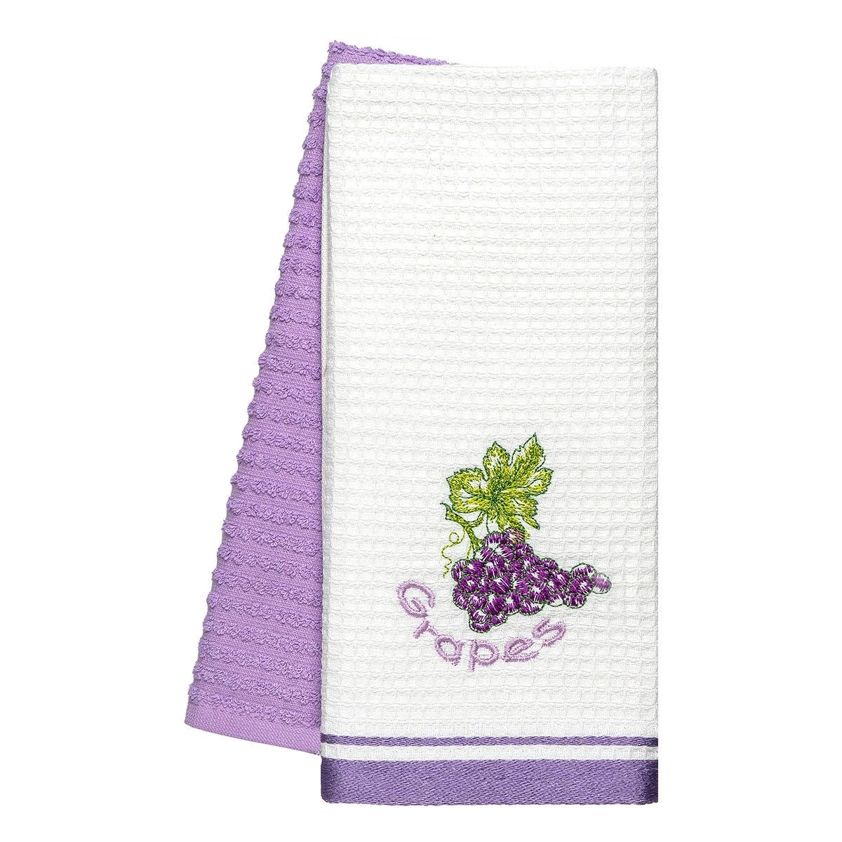 8801 Beauty Home Ποτηρόπανα σετ 2τμχ Grapes Art 8801 40x60 Λιλά