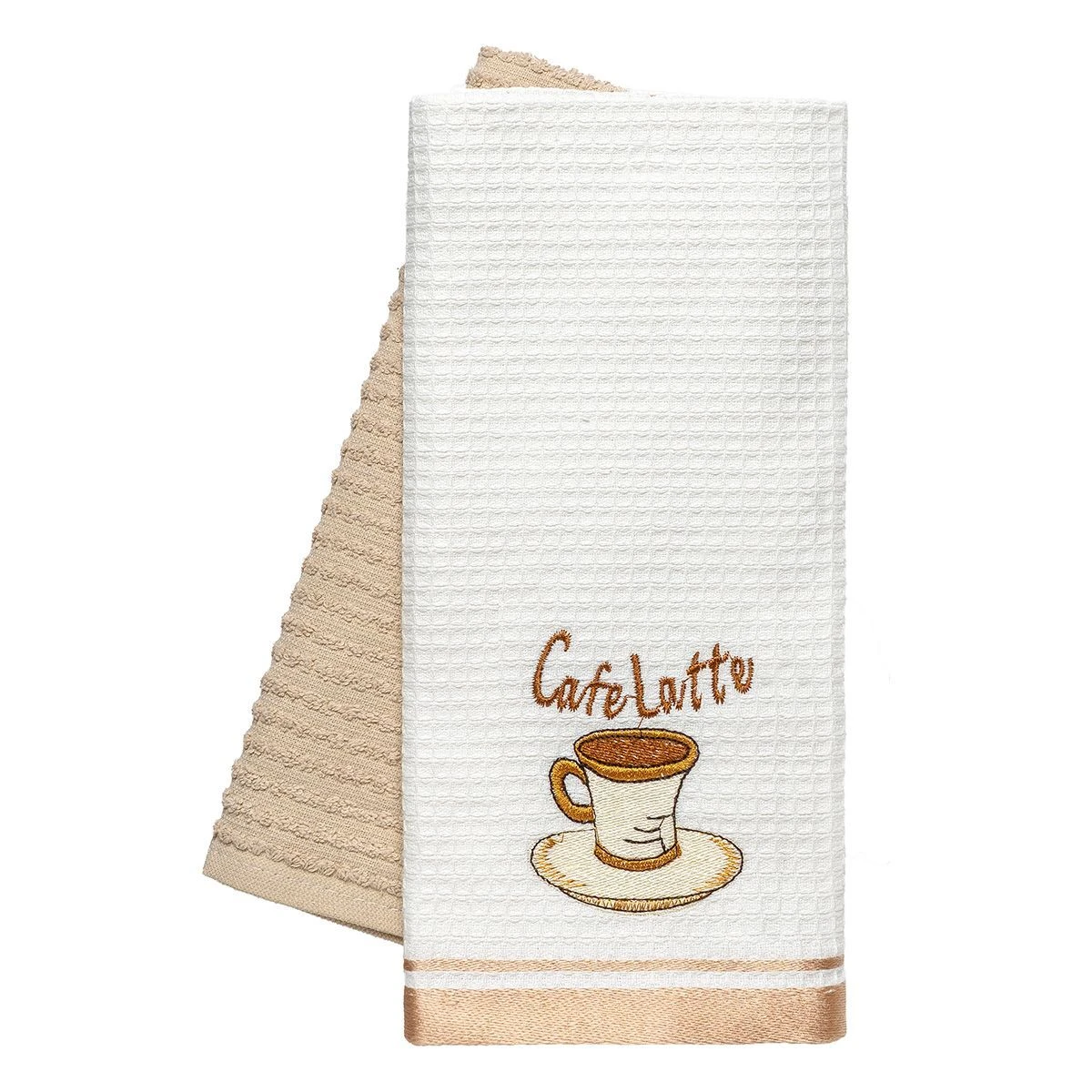 8804 Beauty Home Ποτηρόπανα σετ 2τμχ Latte Art 8804 40x60 Μπεζ