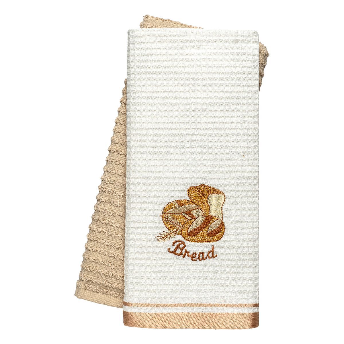 Beauty Home Ποτηρόπανα σετ 2τμχ Bread Art 8813 40x60 Μπεζ
