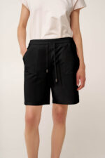 Γυναικεία Μονόχρωμη Βαμβακερή Βερμούδα - Image 2