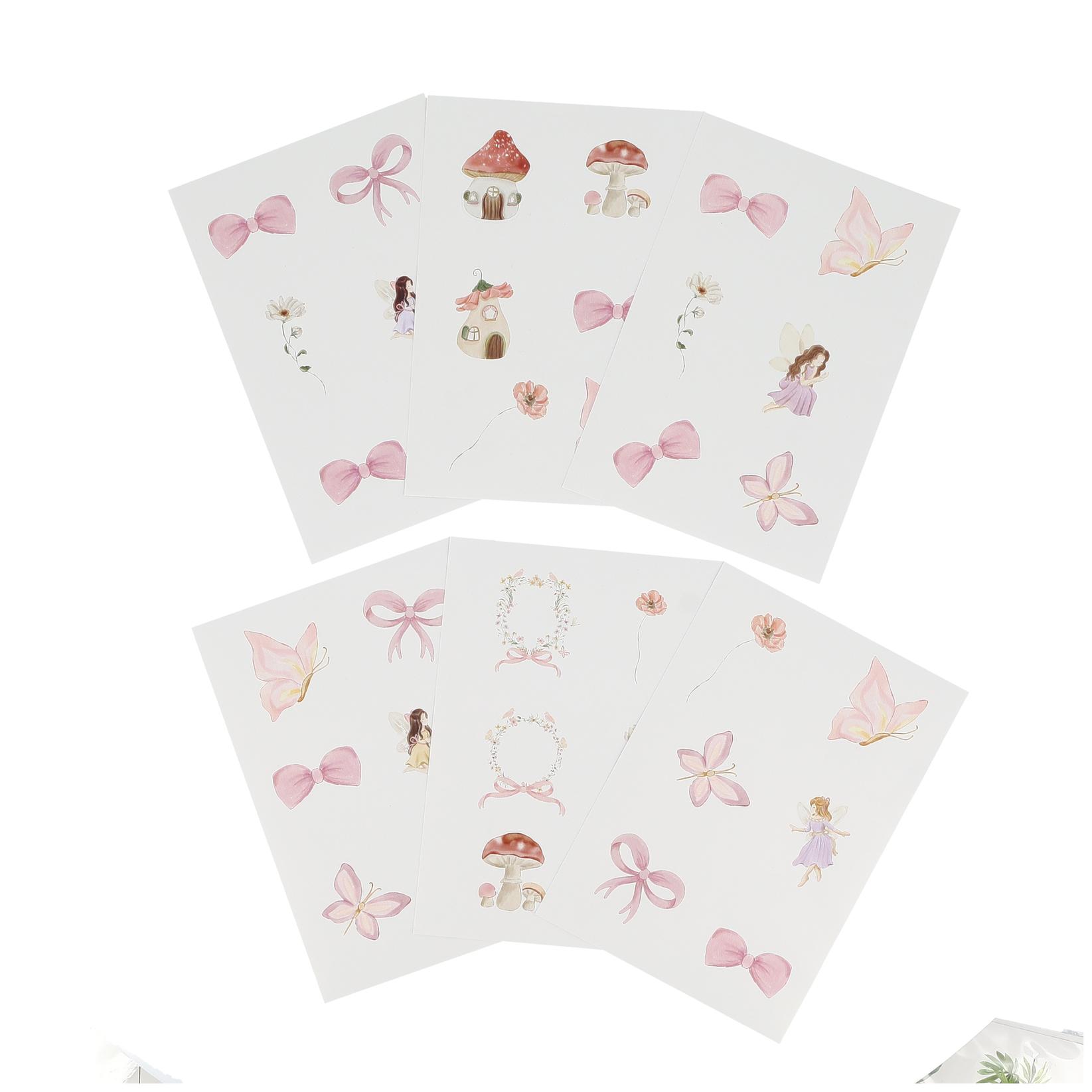 Beauty Home 36 αυτοκόλλητα με θέμα “Fairy World” – Τα μεγέθη κυμαίνονται από 3,5 έως 6,5 cm