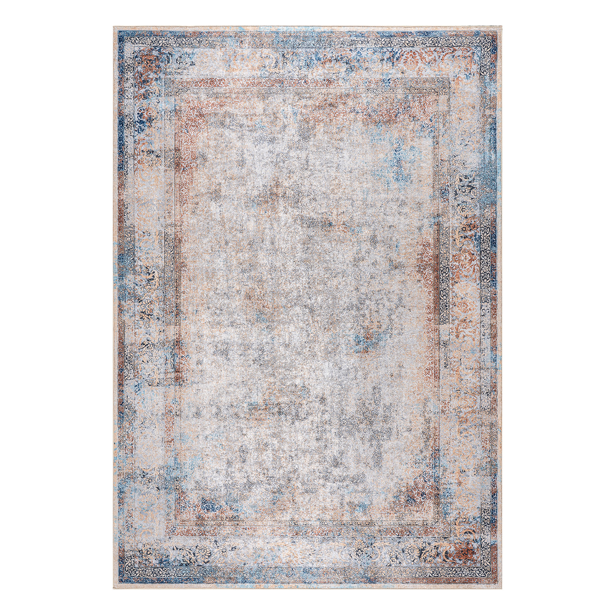 Beauty Home Πατάκι Breeze Art 9160 65x140 Μπεζ,Σιέλ