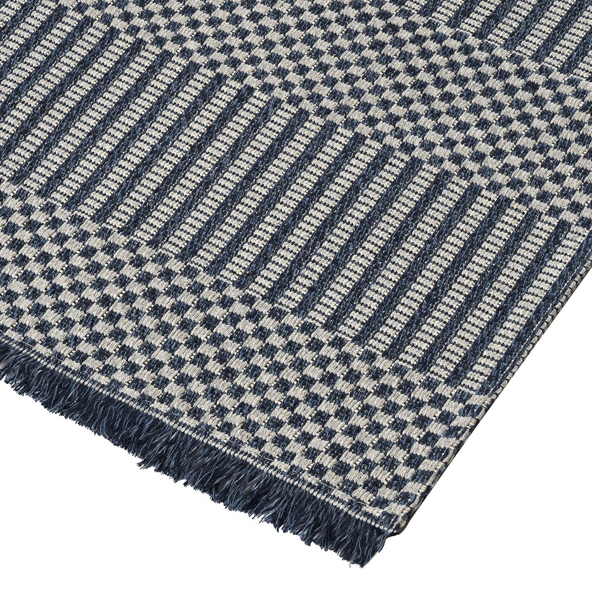 Beauty Home Πατάκι βαμβακερό Cocotton 9229 75x200 Γκρι,Μπλε
