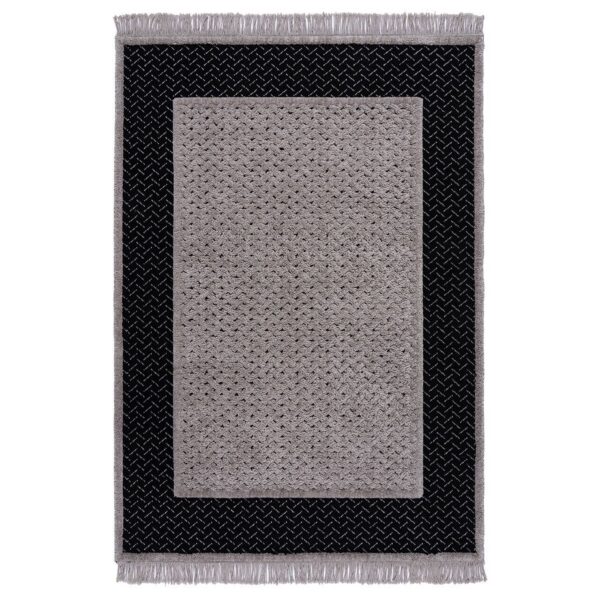 9436 Beauty Home Χαλί Noir Art 9437 165x230 Black Μαύρο