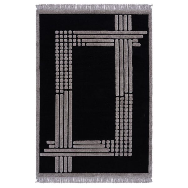 9437 Beauty Home Χαλί Noir Art 9437 133x190 Black Μαύρο