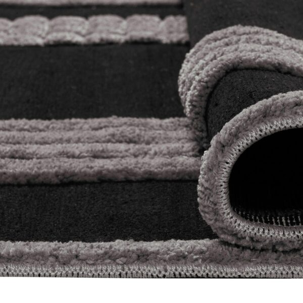 9437_zoom3 Beauty Home Χαλί Noir Art 9437 133x190 Black Μαύρο