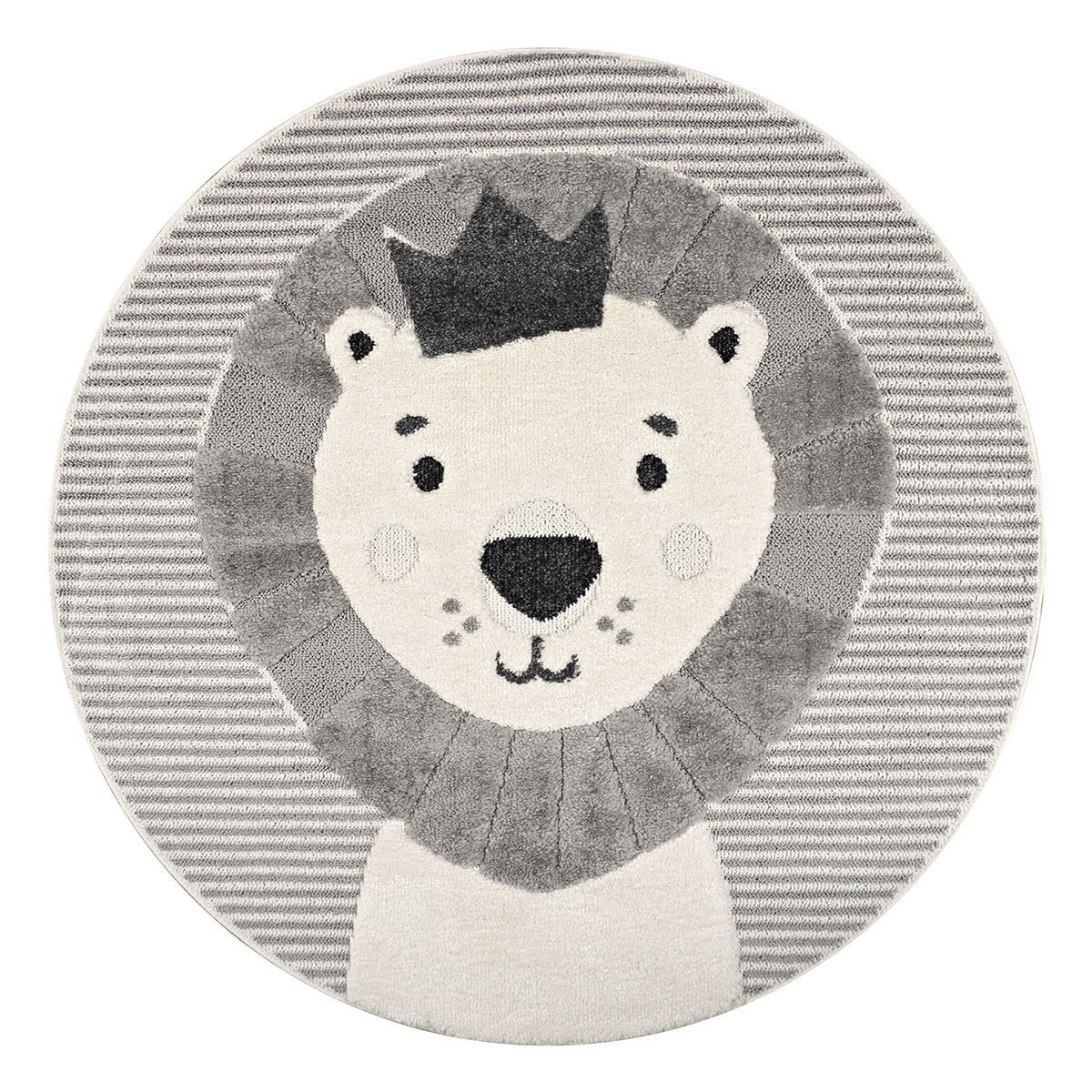 Beauty Home Ροτόντα Loop Art 9556 133x133 Grey White Γκρι Λευκό