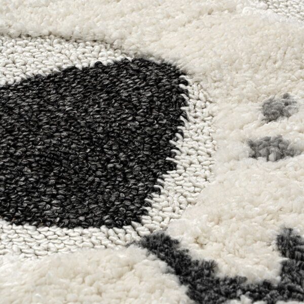 Beauty Home Ροτόντα Loop Art 9556 133x133 Grey White Γκρι Λευκό