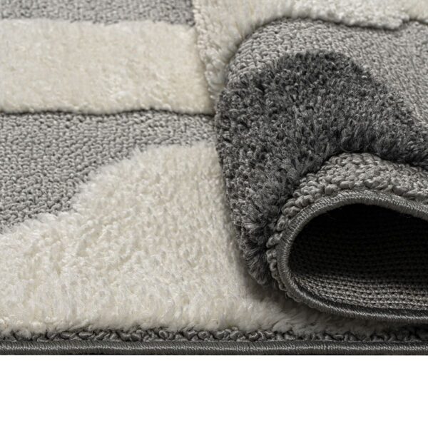 Beauty Home Χαλί Loop Art 9557 133x190 Grey White Γκρι Λευκό