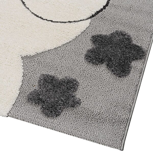 Beauty Home Χαλί Loop Art 9557 133x190 Grey White Γκρι Λευκό
