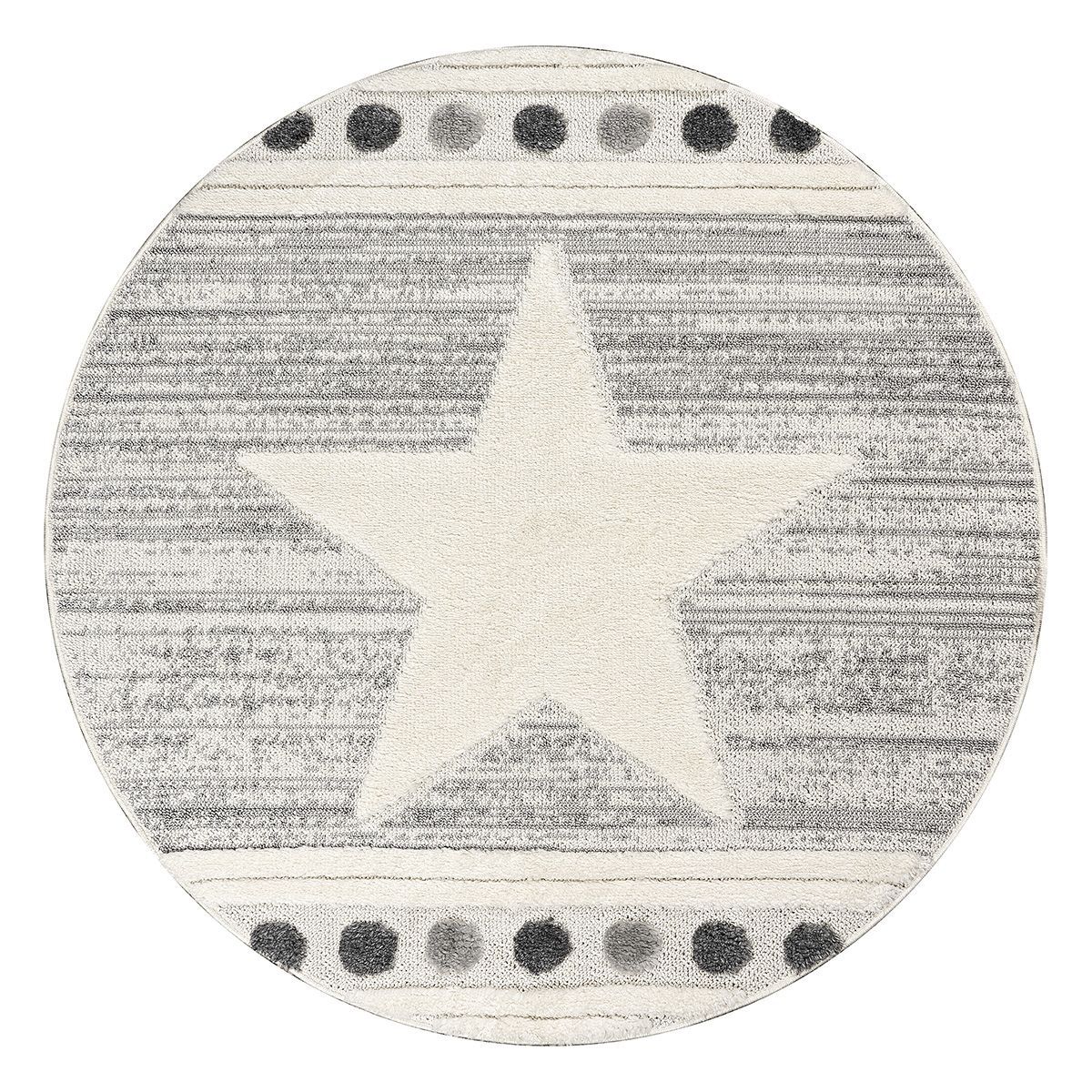 Beauty Home Ροτόντα Loop Art 9559 160x160 Grey White Γκρι Λευκό