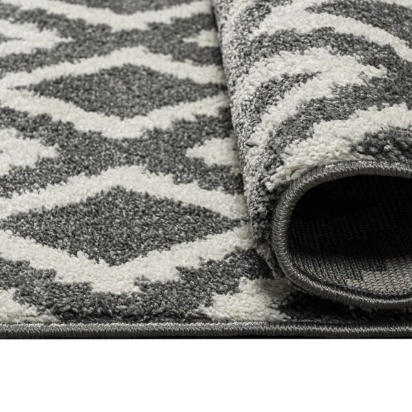 Beauty Home Πατάκι Vibe Art 9576 67x150 Grey White Γκρι Λευκό