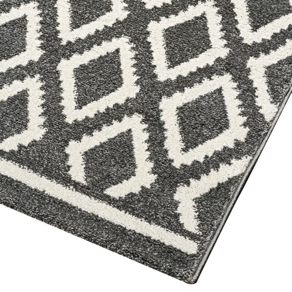 Beauty Home Πατάκι Vibe Art 9576 67x150 Grey White Γκρι Λευκό