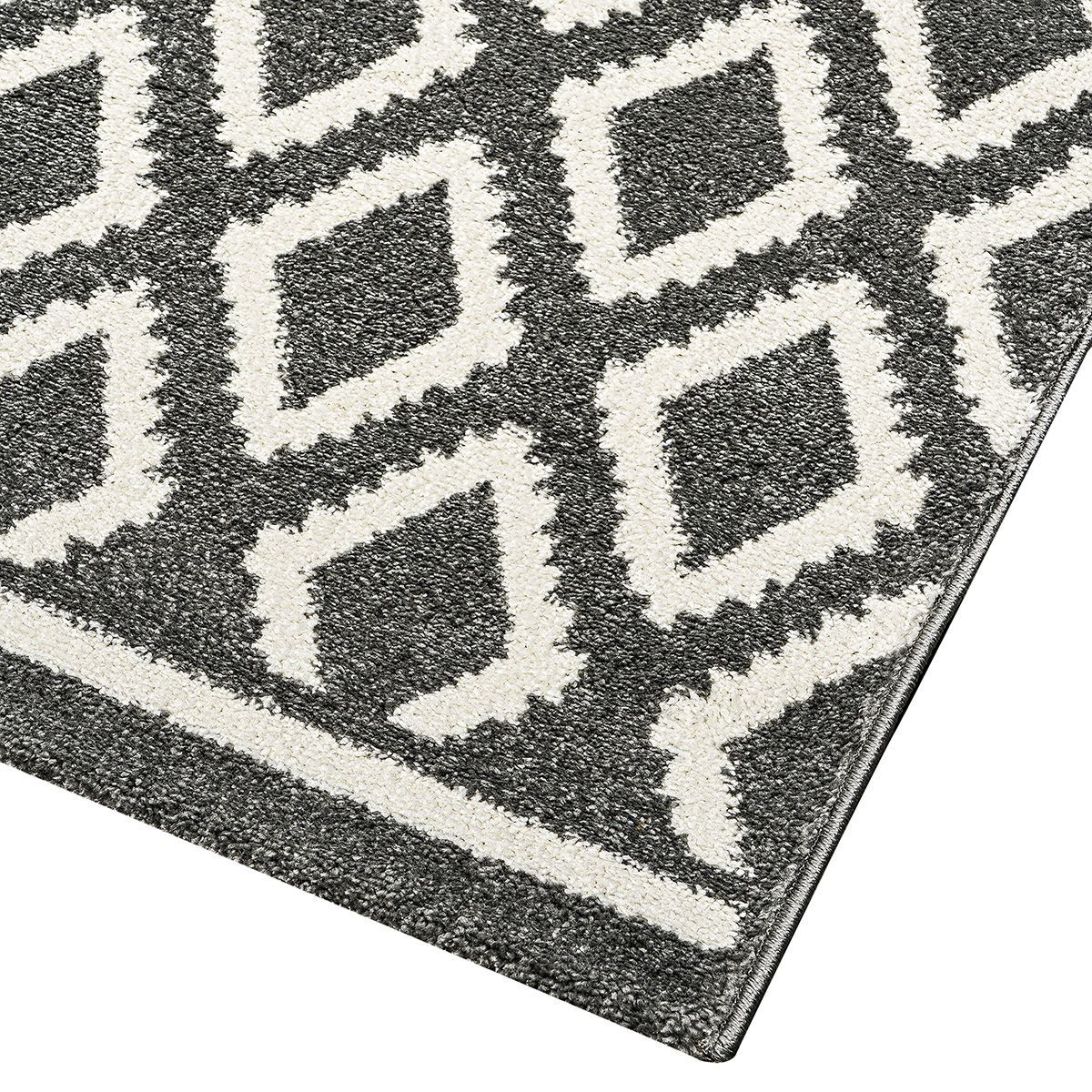 Beauty Home Πατάκι Vibe Art 9576 67x150 Grey White Γκρι Λευκό