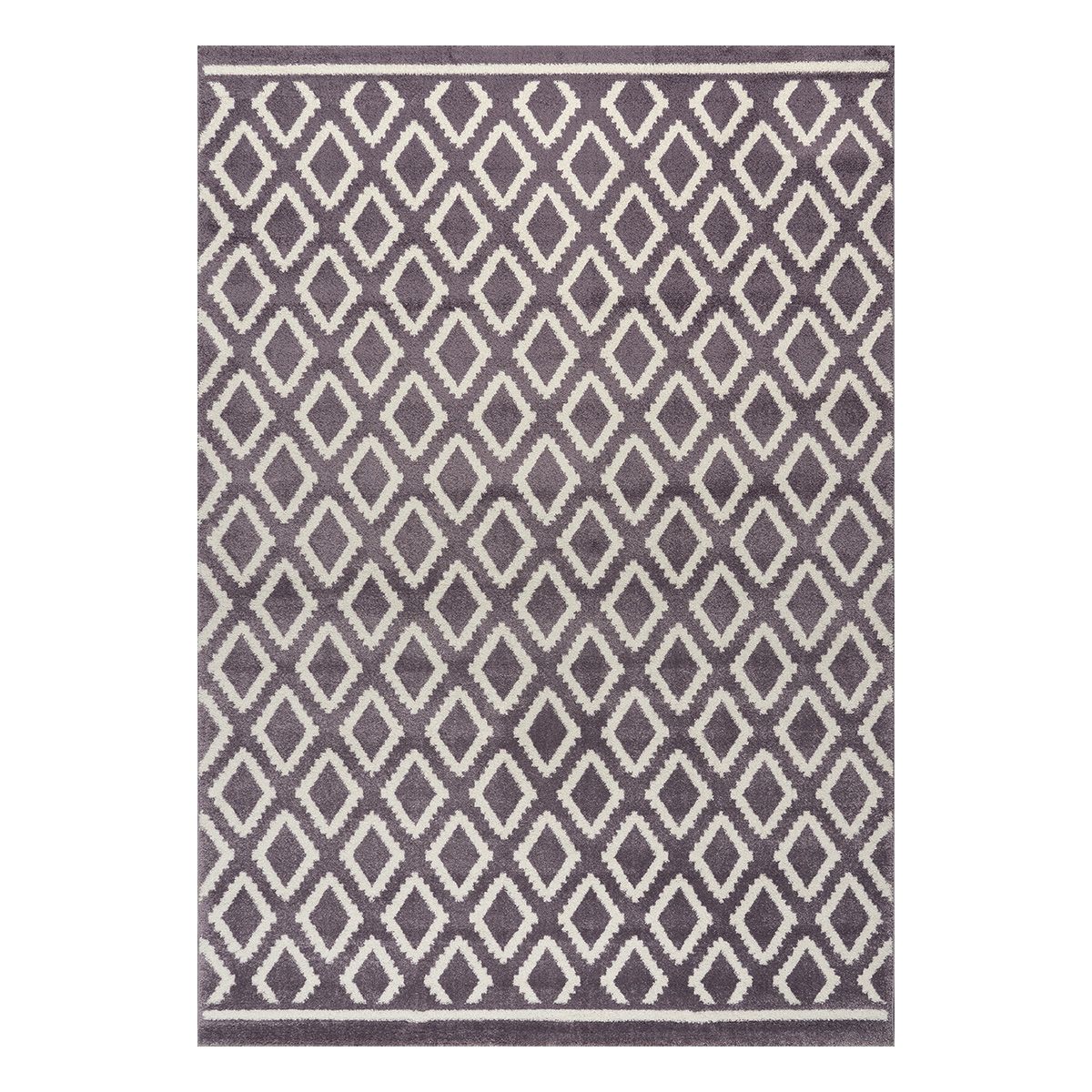 Beauty Home Πατάκι Vibe Art 9578 67x150 Lila White Λιλά Λευκό