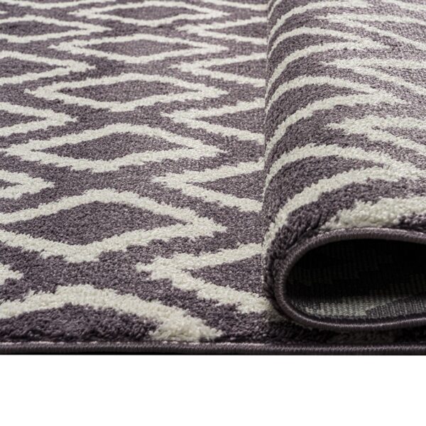 Beauty Home Πατάκι Vibe Art 9578 67x150 Lila White Λιλά Λευκό