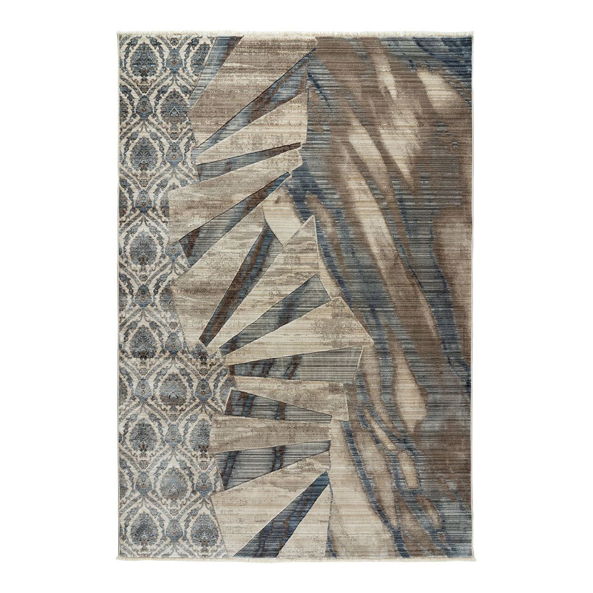 9628 Beauty Home Πατάκι Bliss Art 9628 67x220 Μπεζ,Μόκα,Μπλε