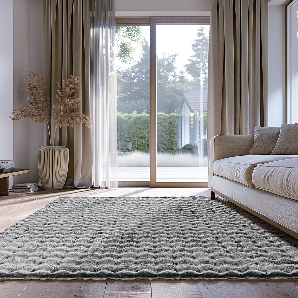 Beauty Home Πατάκι Motion Art 9649 67x140 Γκρι