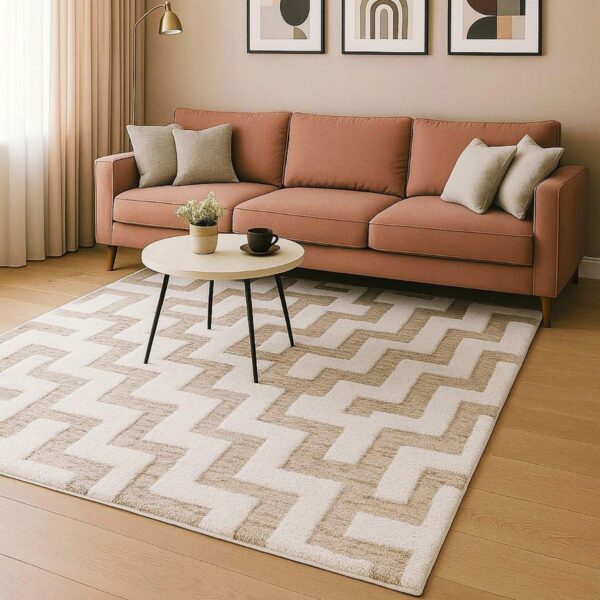 Beauty Home Χαλί Puffy Art 9657 160x230 Μπεζ