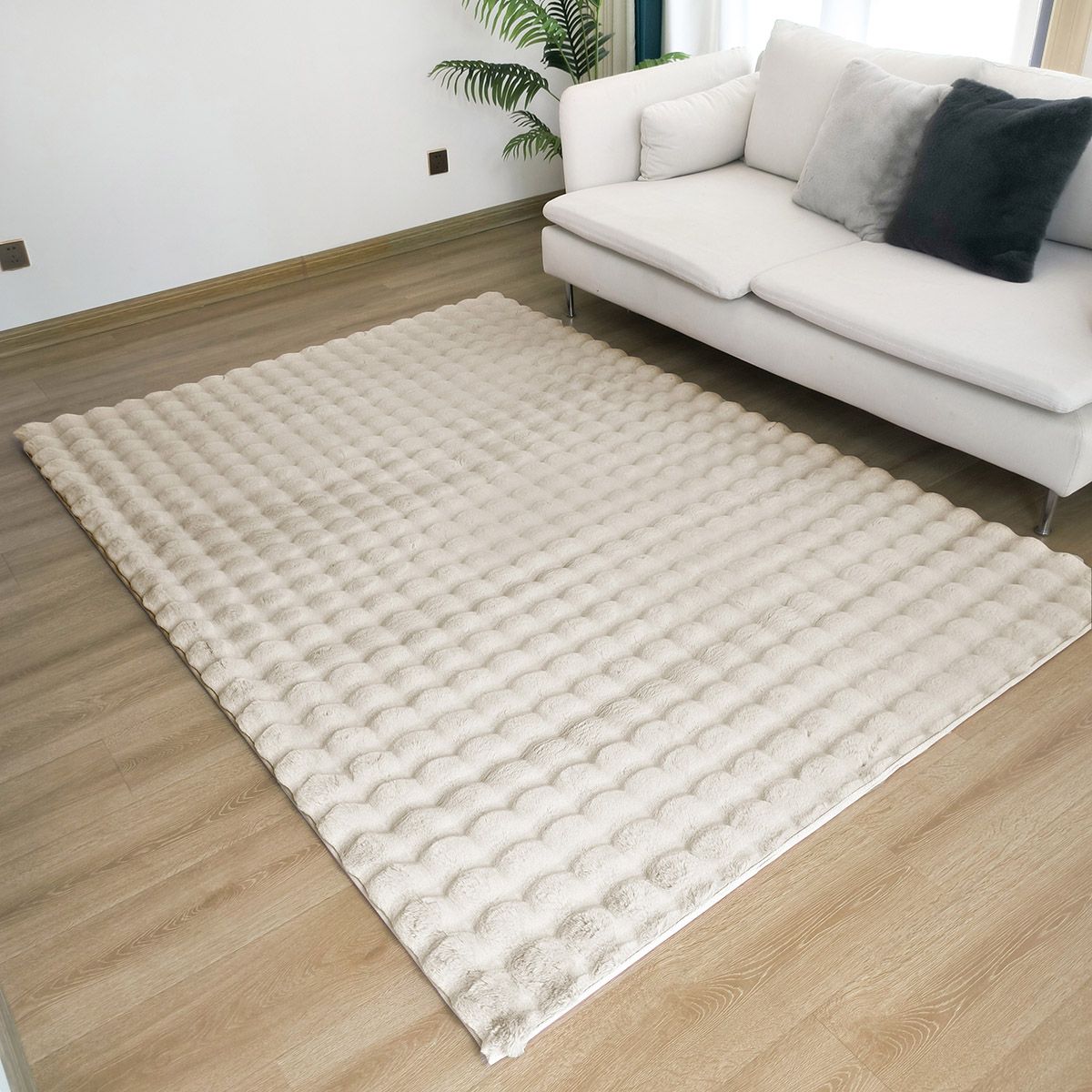 Beauty Home Χαλί Bubble Art 9662 155x230 Εκρού