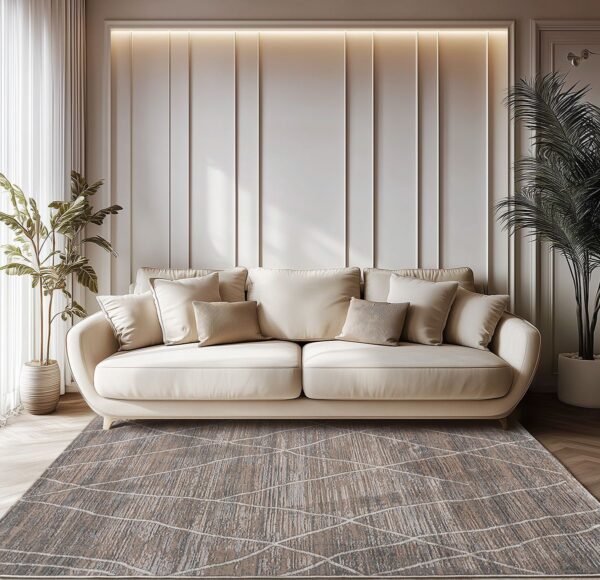 Beauty Home Χαλί Serena Art 9834 160x230 Μπεζ,Γκρι